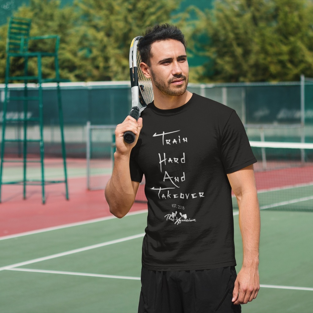 Unisex Stylized Train Hard And Takeover T-Shirt